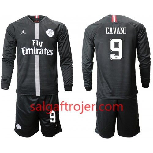 Paris Saint-Germain Fodboldtrøjer CAVANI 9 Jodan Sort Børn 3. sæt 2018/19 Langærmet Paris Saint-Germain Fodboldtrøjer CAVANI 9 Jodan Sort Børn 3. sæt 2018/19 Langærmet